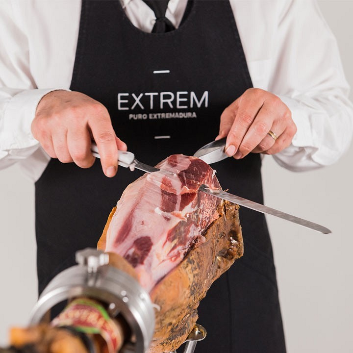 Jamón de bellota 100% ibérico (Rango 6,5 - 7kg) + Jamonero - Imagen 2